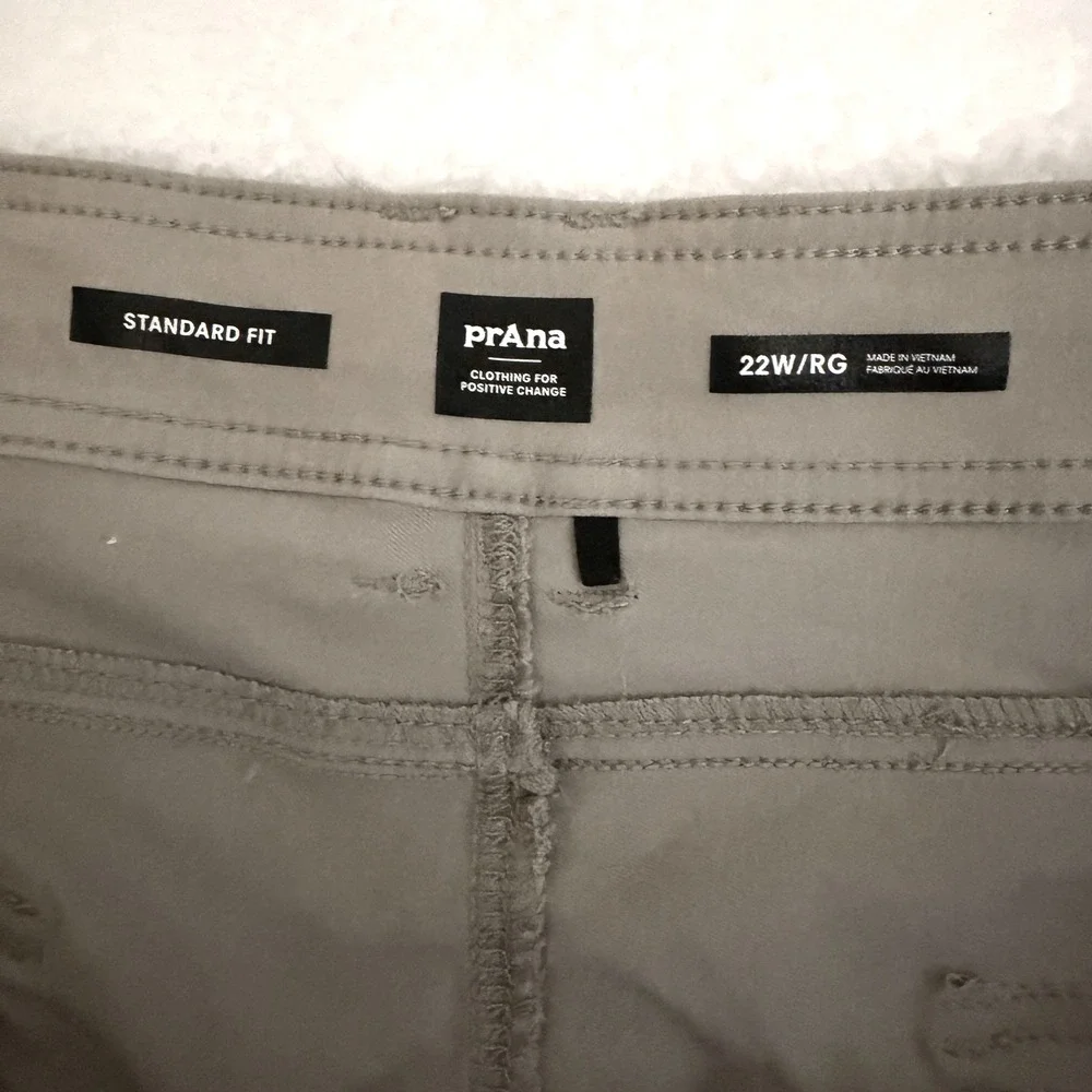 prAna Halle Straight Pants Womens 22W Tan Excellent Hiking Outdoor Stretch Zion